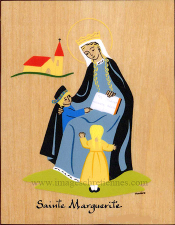 plaquette saint patron de sainte marguerite par abbaye de vénière