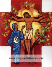 Croix chretienne illustration Jésus arbre de Vie
