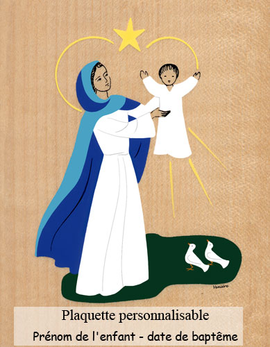 icône représentant Notre Dame de lumière à l'Enfant