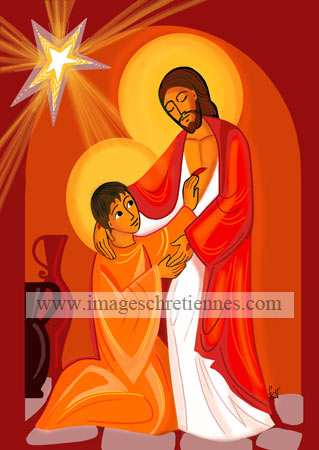 icône représentant l'apparition du Christ à l'apôtre Thomas