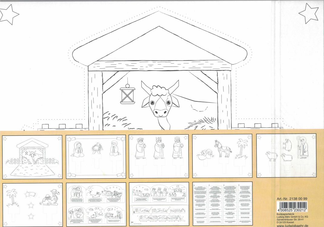 Creche A Colorier Creche A Colorier