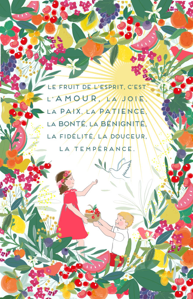 image souvenir de fete de la foi-citation biblique dans un paysage de jungle