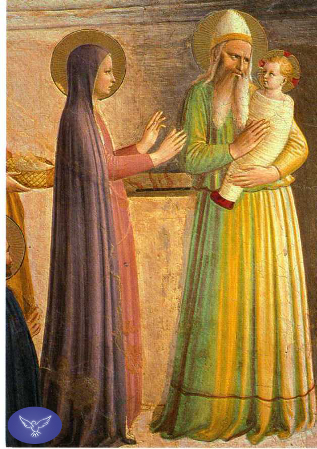Scène de la présentation de Jésus au temple - Fra Angelico