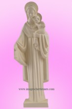 statuette en ivoirine représentant la Notre Dame du foyer