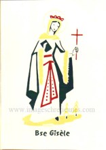 carte saint patron pour le prenom Gisèle
