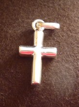 croix sentinelle en argent massif pour collier