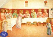 image de premiere communion jesus et les apotres - Fra Angelico