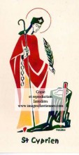 carte saint patron pour le prenom cyprien