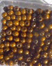 perles vernies marron