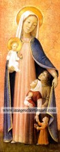 icône représentant la Vierge des familles